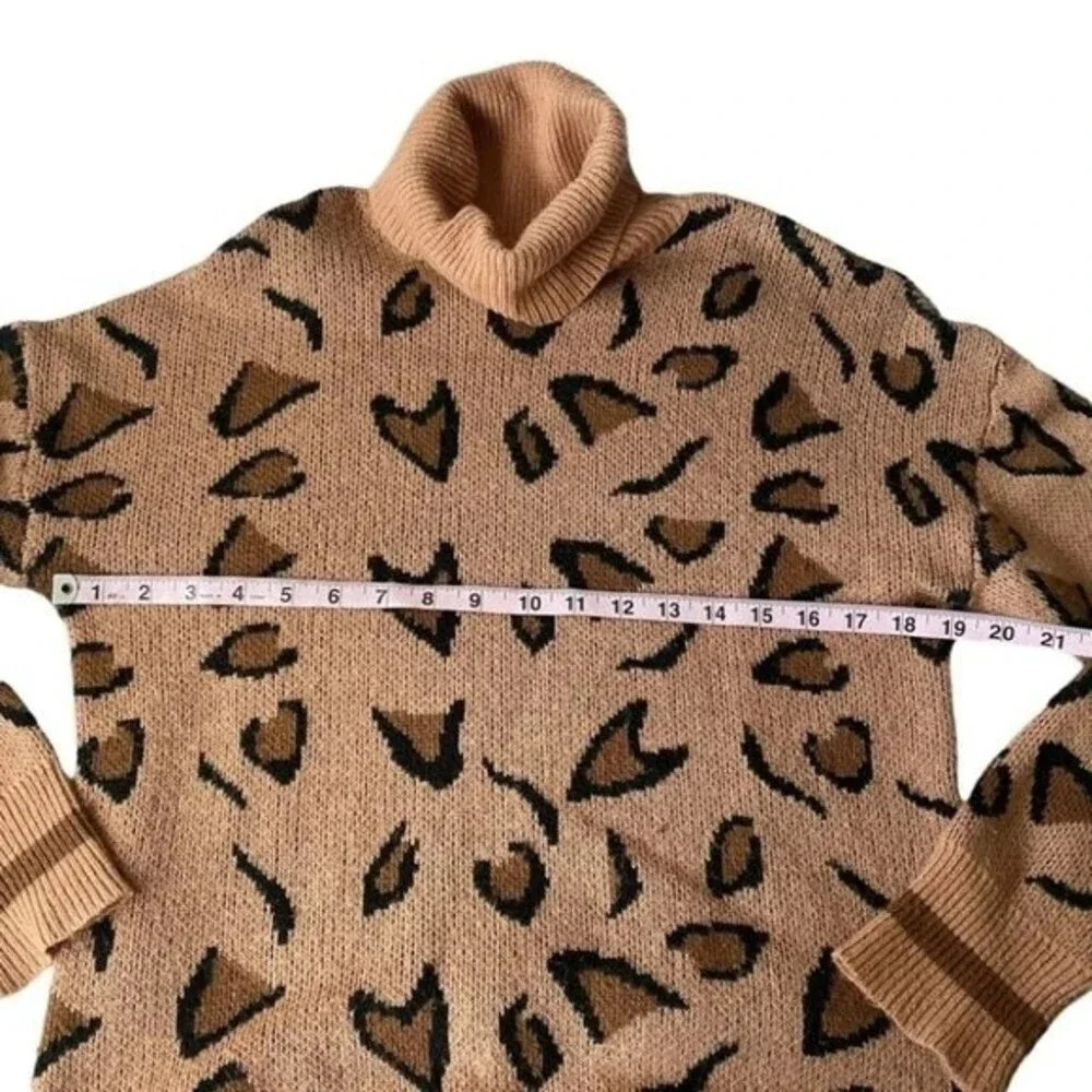 TULAROSA Jungle Sweater in Brown Leopard - Picture 6 of 9